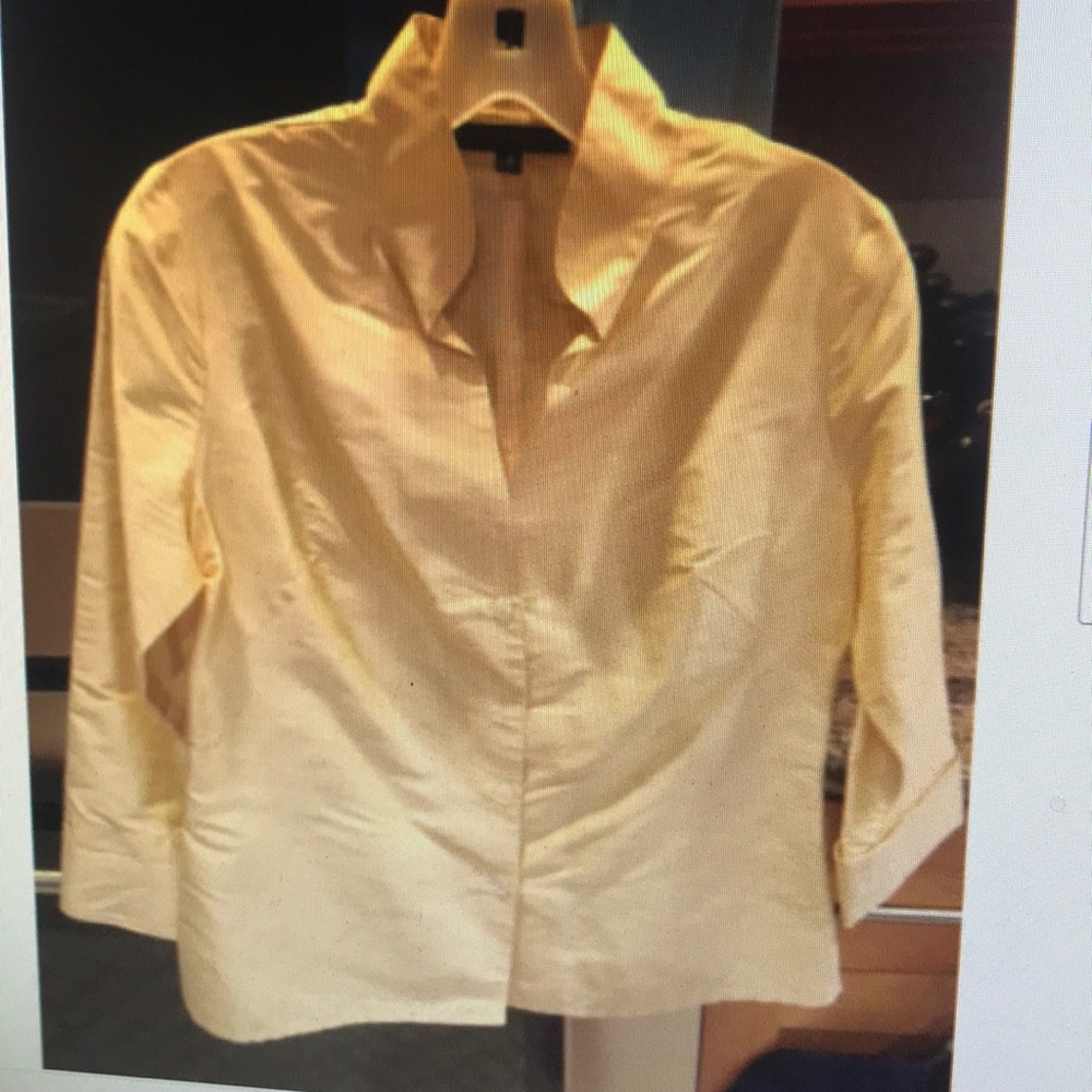 M Collection size S yellow silk blouse
